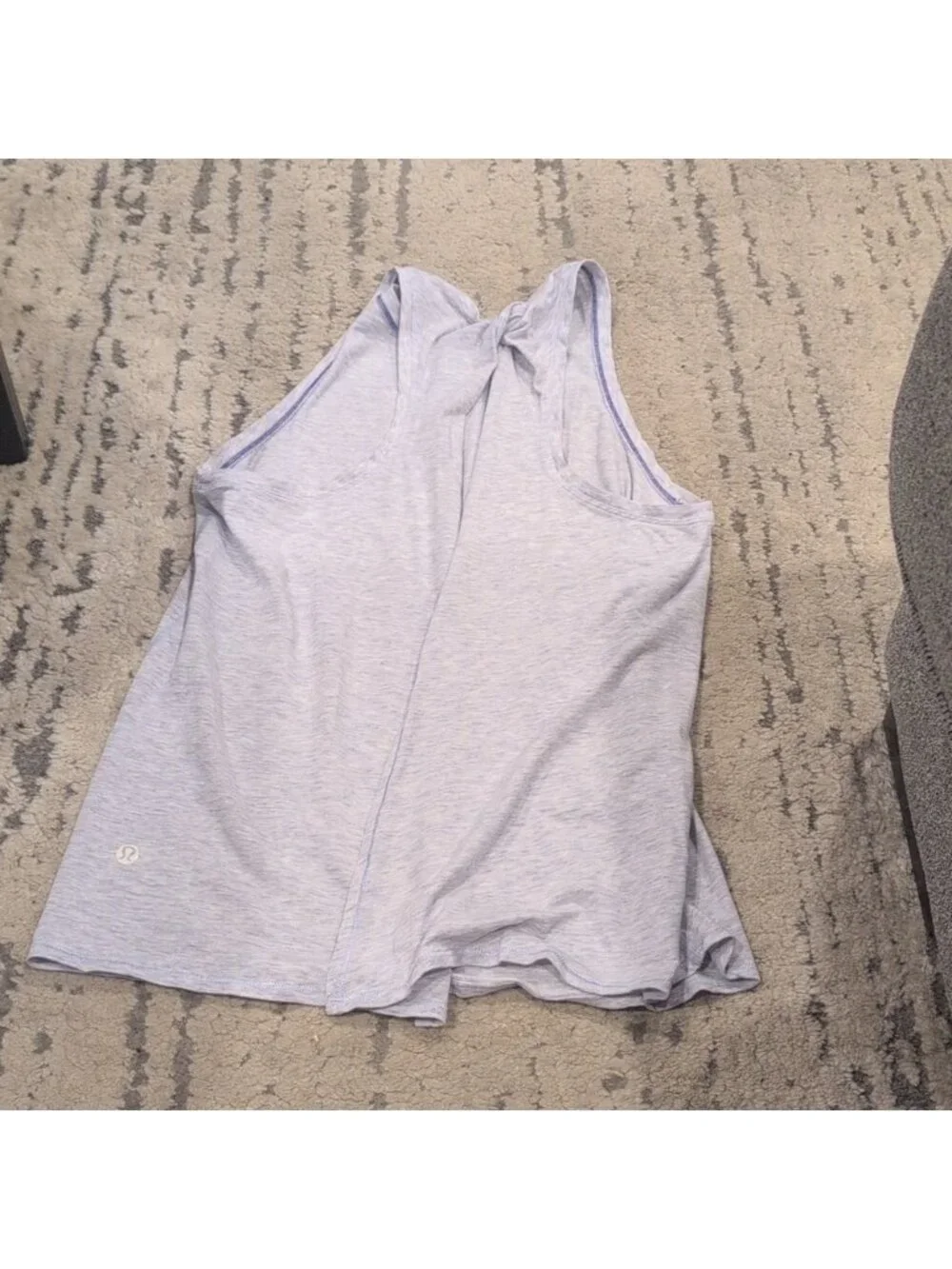 Lululemon All Tied Up Tank Heathered Cool Breeze